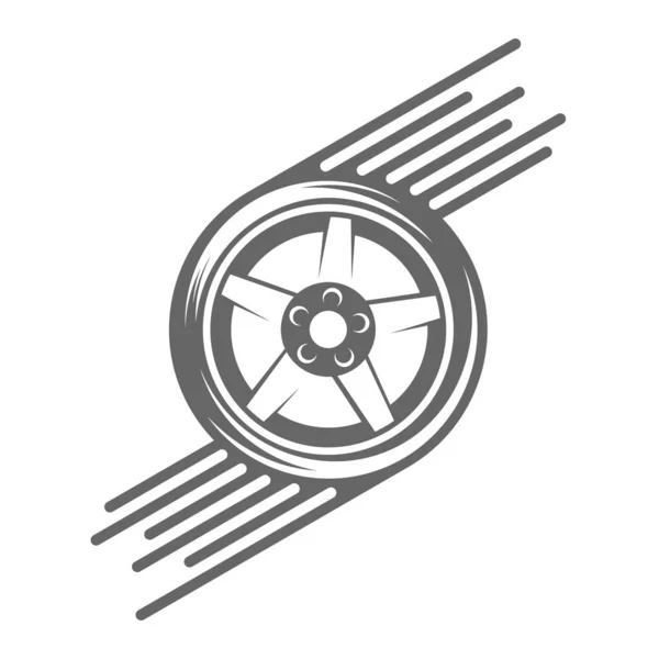 Plantilla de diseño de ilustración de icono de vector de logotipo Fast Tire — Archivo Imágenes Vectoriales