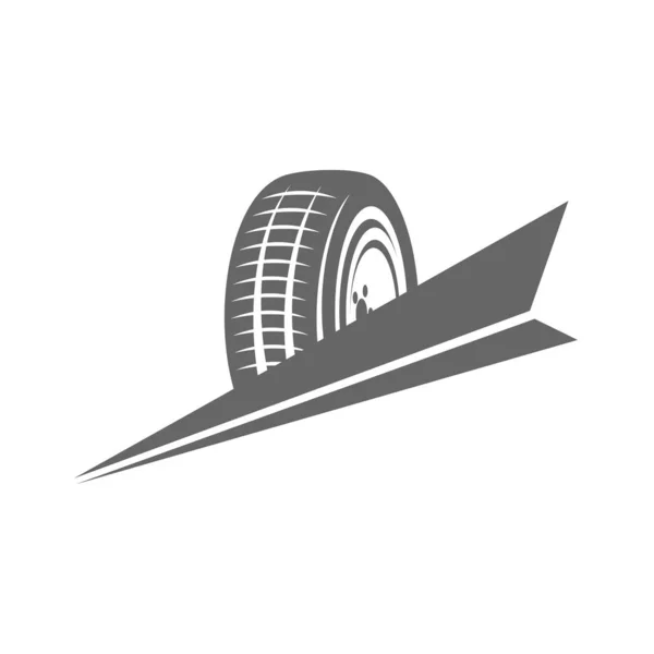 Modelo de design de ilustração de ícone de vetor de logotipo de pneu —  Vetores de Stock