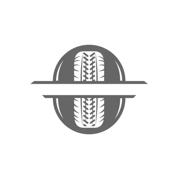 Modèle de conception d'illustration d'icône vectorielle logo de pneu — Image vectorielle