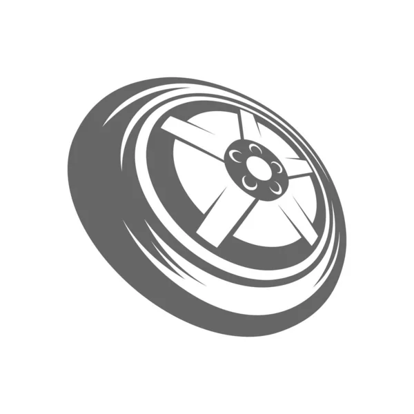 Plantilla de diseño de ilustración de icono de vector de logotipo de neumático — Archivo Imágenes Vectoriales