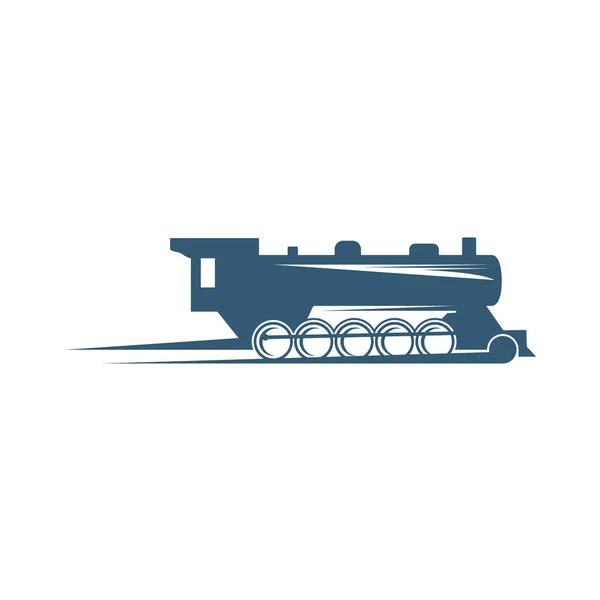 Векторный шаблон дизайна быстрого поезда, креативный дизайн, иконка — стоковый вектор