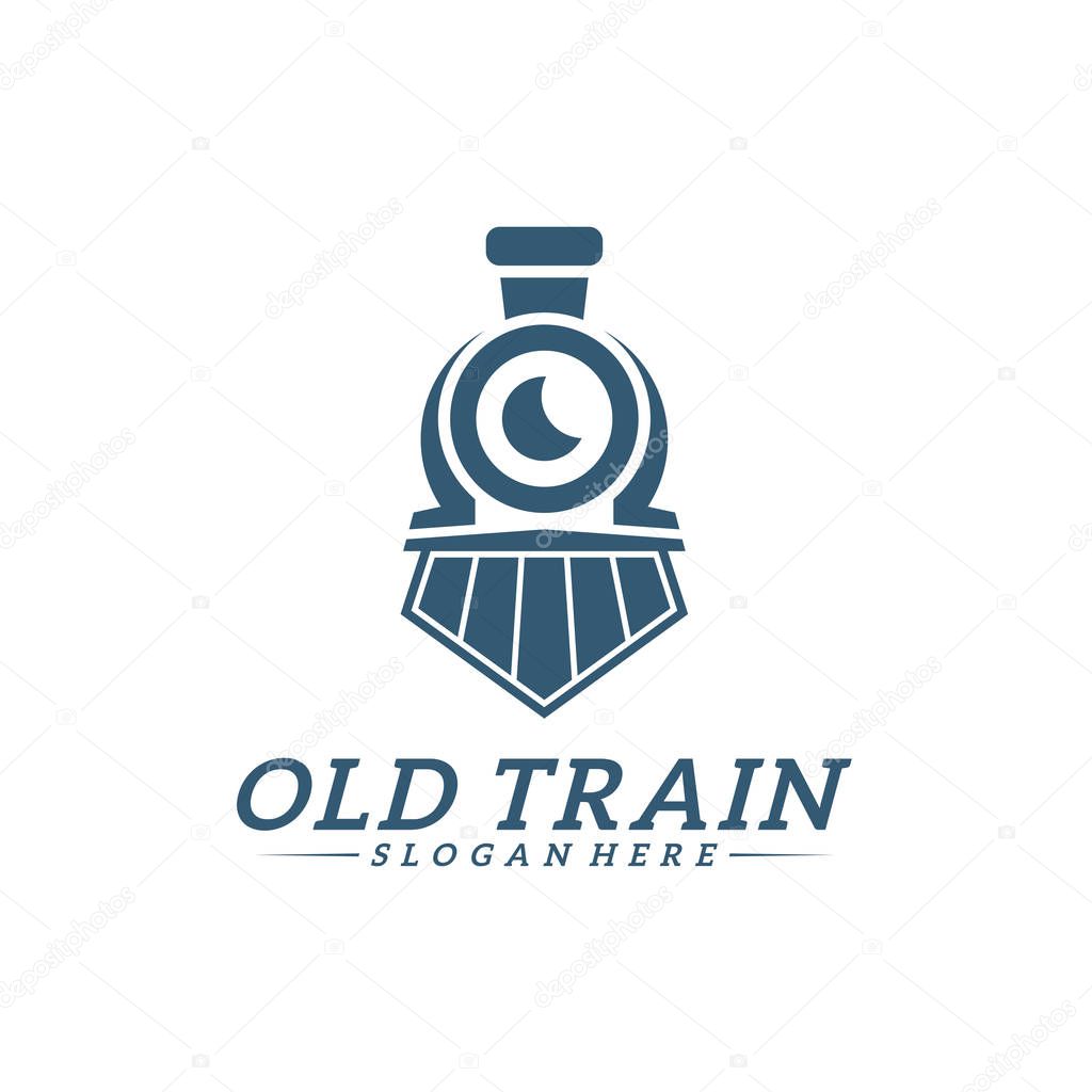 Classic train logo concept, Locomotive logo design vector template, Creative design, icon symbol