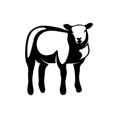 Keçi Logosu Tasarım Vektörü. Keçi logosu Şablonu
