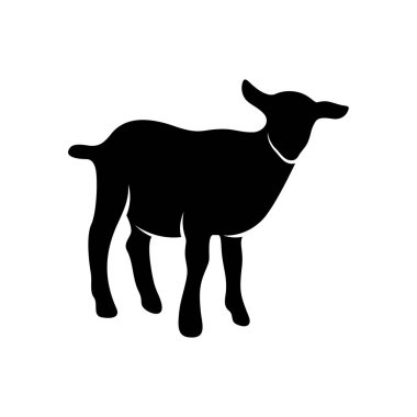 Keçi Logosu Tasarım Vektörü. Keçi logosu Şablonu