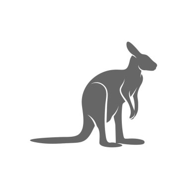 Kanguru Logo Tasarım Vektörü. Kanguru logo şablonu