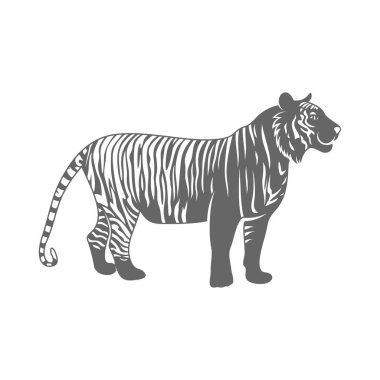Kaplan Logosu Tasarım Vektörü. Kaplan logo Şablonu