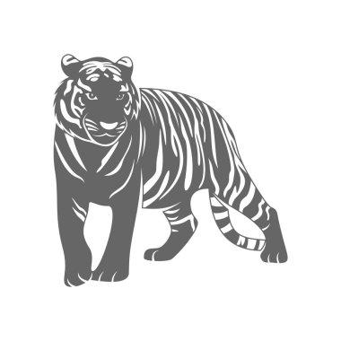 Kaplan Logosu Tasarım Vektörü. Kaplan logo Şablonu