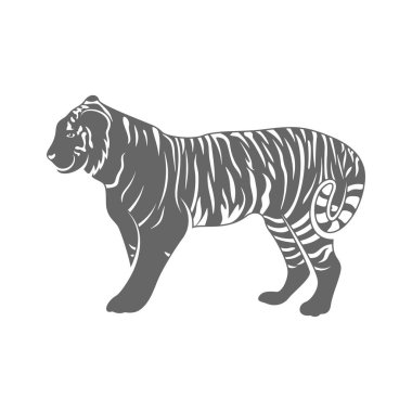Kaplan Logosu Tasarım Vektörü. Kaplan logo Şablonu