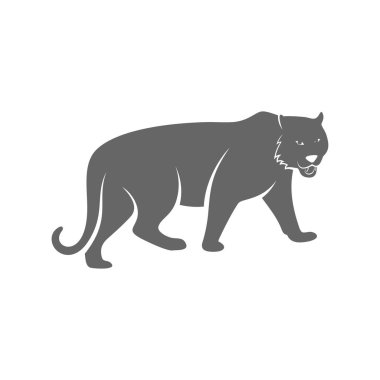 Kaplan Logosu Tasarım Vektörü. Kaplan logo Şablonu