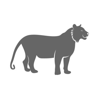 Kaplan Logosu Tasarım Vektörü. Kaplan logo Şablonu