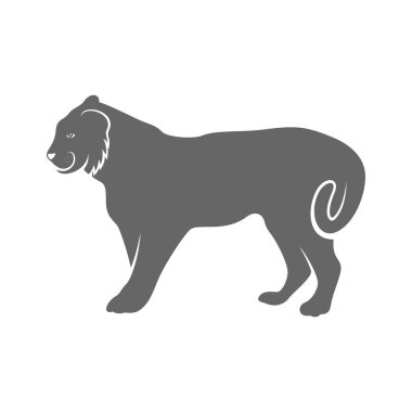 Kaplan Logosu Tasarım Vektörü. Kaplan logo Şablonu