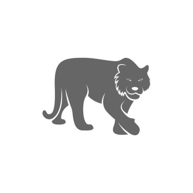 Kaplan Logosu Tasarım Vektörü. Kaplan logo Şablonu