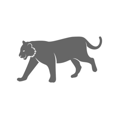 Kaplan Logosu Tasarım Vektörü. Kaplan logo Şablonu