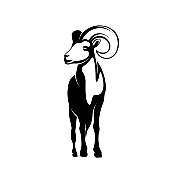 Goat Logo Design Vector. Goat logo Template — 스톡 벡터
