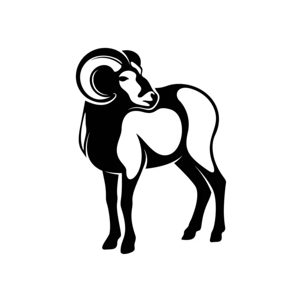 Goat Logo Design Vector. Goat logo Template — 스톡 벡터