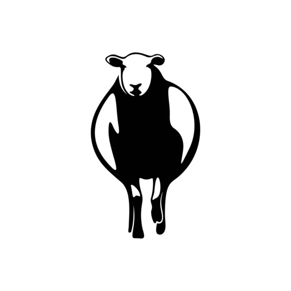 Wektor projektowania logo kóz. Wzór logo kozy — Wektor stockowy