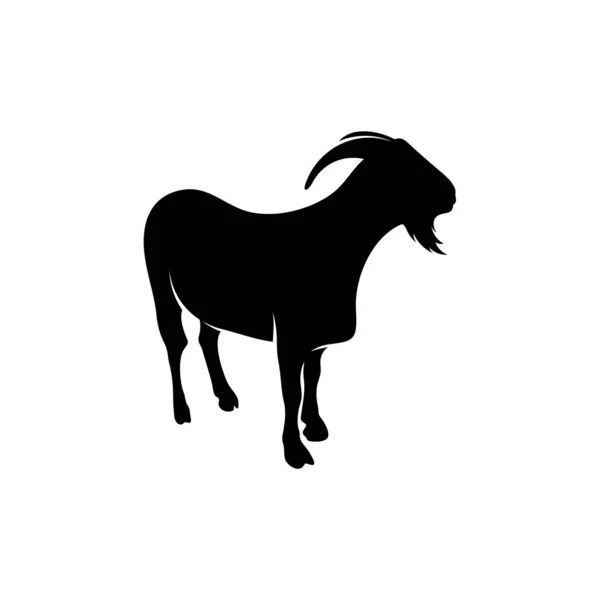 Κατσικίσιο λογότυπο Σχεδιασμός Διάνυσμα. Πρότυπο λογότυπου κατσίκας — Διανυσματικό Αρχείο