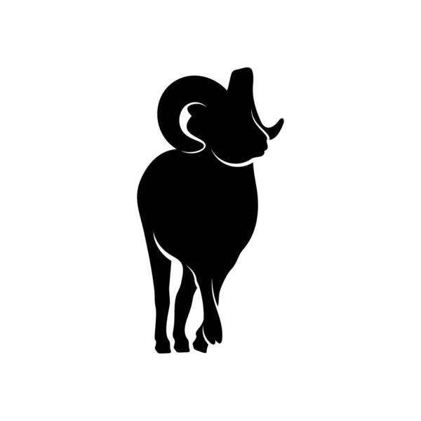 Vector de diseño de logotipo de cabra. Logo de cabra Plantilla — Vector de stock