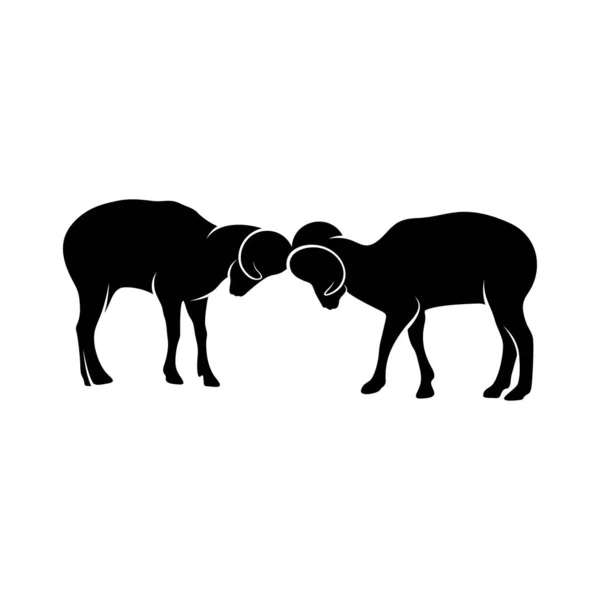 Vector de diseño de logotipo de cabra. Logo de cabra Plantilla — Archivo Imágenes Vectoriales