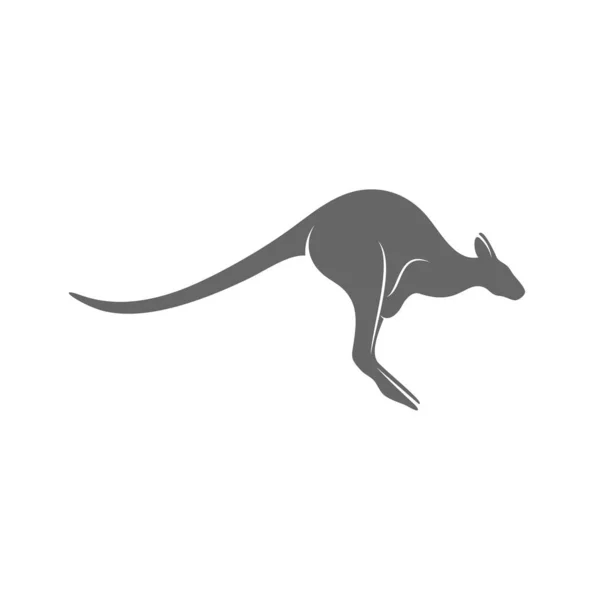 Kangaroo Logo Σχεδιασμός Διάνυσμα. Πρότυπο λογότυπου καγκουρό — Διανυσματικό Αρχείο