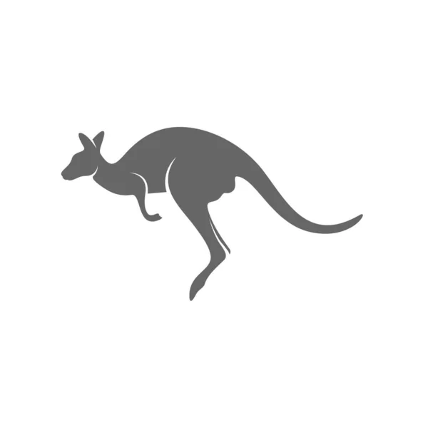 Kangaroo Logo Σχεδιασμός Διάνυσμα. Πρότυπο λογότυπου καγκουρό — Διανυσματικό Αρχείο