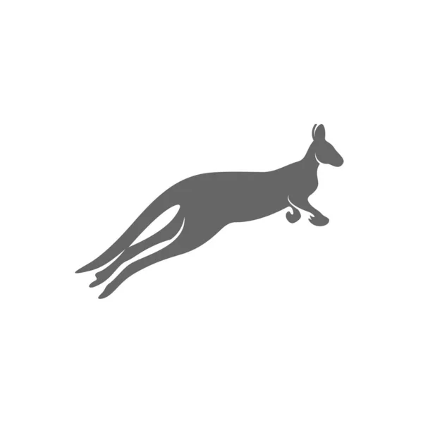 Kangaroo Logo Design Vector. Kangaroo logotyp mall — Stock vektor