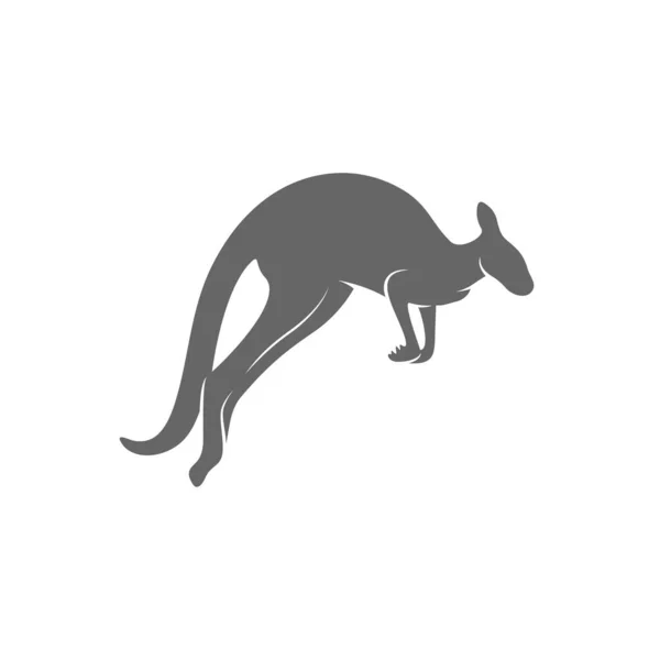 Kangaroo Logo Σχεδιασμός Διάνυσμα. Πρότυπο λογότυπου καγκουρό — Διανυσματικό Αρχείο