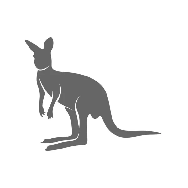 Kangaroo Logo Σχεδιασμός Διάνυσμα. Πρότυπο λογότυπου καγκουρό — Διανυσματικό Αρχείο