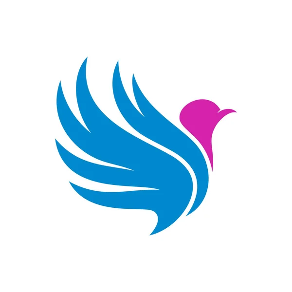 Dove logo design concept vector. Bird logo template. Icon symbol. Illustration — 스톡 벡터