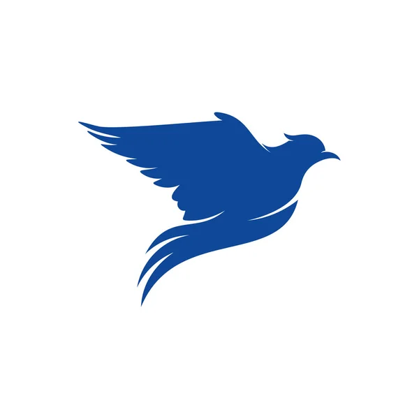 Diseño del logo de Dove vector conceptual. Plantilla logo Bird. Icono símbolo. Ilustración — Vector de stock