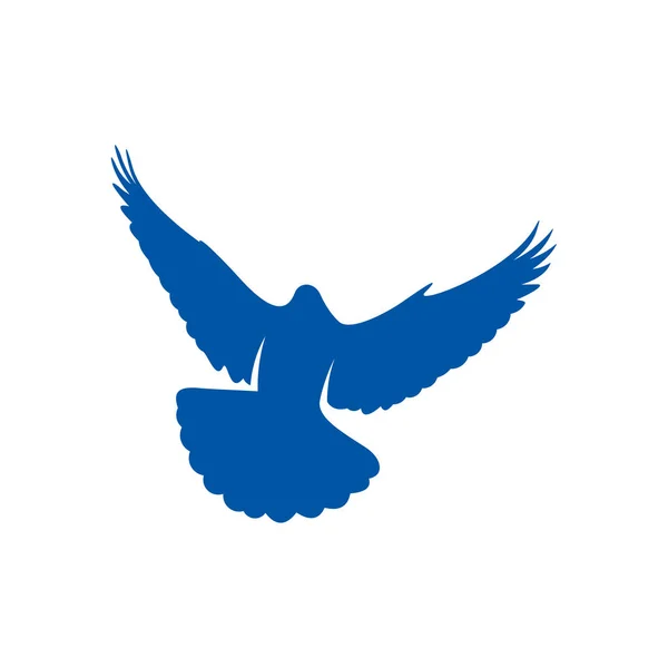 Diseño del logo de Dove vector conceptual. Plantilla logo Bird. Icono símbolo. Ilustración — Vector de stock