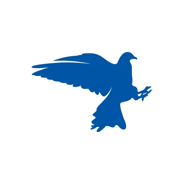 Концептуальный вектор дизайна логотипа голубя. Шаблон логотипа птицы. Символ иконы. Иллюстрация — стоковый вектор