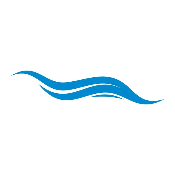 Vettore di progettazione logo Water Wave. Simbolo dell'icona. Modello. Illustrazione — Vettoriale Stock