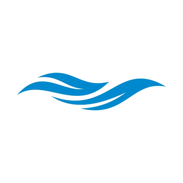 Vettore di progettazione logo Water Wave. Simbolo dell'icona. Modello. Illustrazione — Vettoriale Stock
