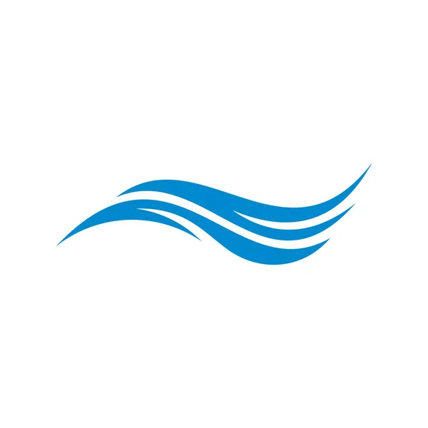 Σχεδιασμός λογότυπου Water Wave. Σύμβολο εικονιδίου. Πρότυπο. Εικονογράφηση — Διανυσματικό Αρχείο