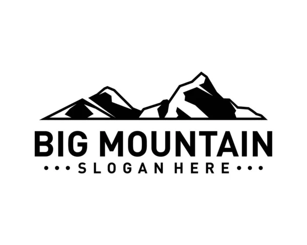 Big Mountain Logo Vector. Mountain Logo Template. Illustration