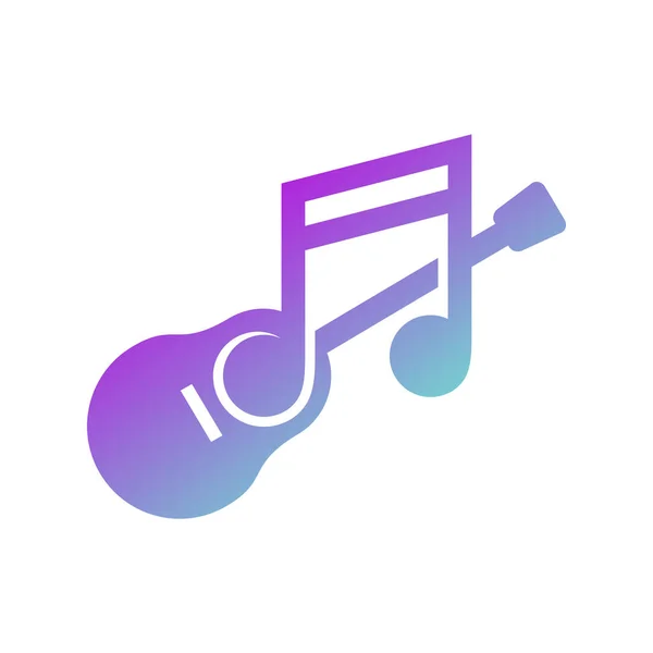Music Note Logo Design Concept Vector. Note Play Music Logo Template. Symbole d'icône. Illustration — Image vectorielle