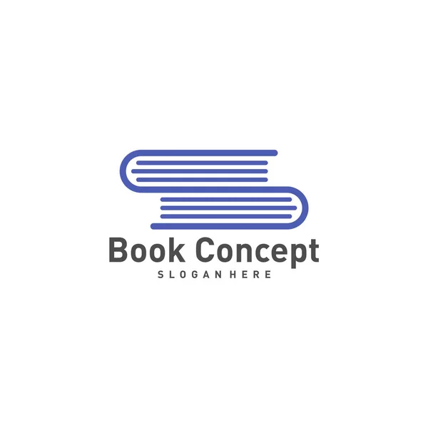 Book Logo design Sablon. Könyv ikon logó koncepció vektor — Stock Vector