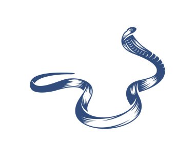Kral Kobra yılan logo tasarımı vektörü, Hayvan grafiği, Yılan tasarımı tasarım tasarımı illüstrasyonu