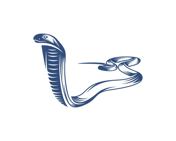 Вектор Дизайна Логотипа Змеи King Cobra Графика Животных Иллюстрация Шаблона — стоковый вектор