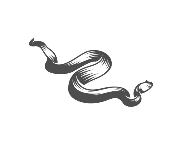 Viper Cobra Logotipo Vetor Design Animal Gráfico Snake Design Modelo — Vetor de Stock