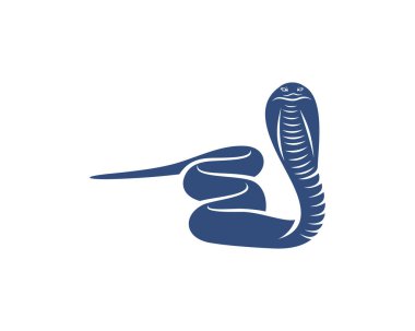 Kral Kobra yılan logo tasarımı vektörü, Hayvan grafiği, Yılan tasarımı tasarım tasarımı illüstrasyonu