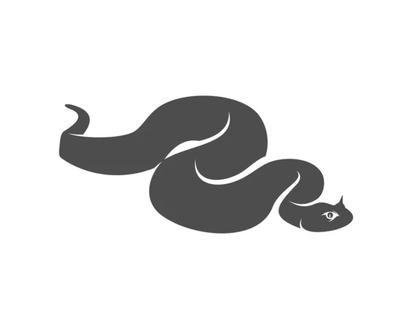 Viper Snake Logo Design Vector Grafica Animale Snake Design Modello — Vettoriale Stock