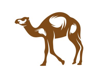 Deve logosu vektörü, Hayvan grafiği, Deve tasarımı Şablon çizimi