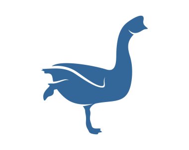 Kuğu logosu tasarım şablonu, Siluet Kuğu logosu, Çizim