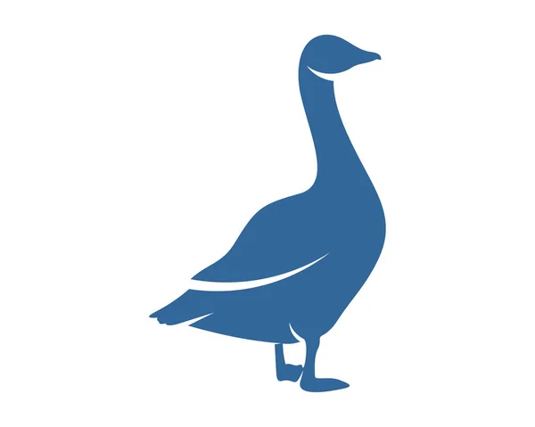 白鳥のロゴベクトルデザインテンプレート シルエット白鳥のロゴ イラスト — ストックベクタ