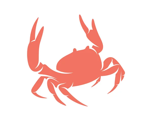 Διανυσματικός Σχεδιασμός Λογότυπου Καβουριού Λογότυπο Της Silhouette Crab Εικονογράφηση — Διανυσματικό Αρχείο