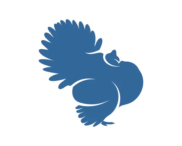 Turkije Logo Vector Design Template Silhouet Turkije Logo Illustratie — Stockvector