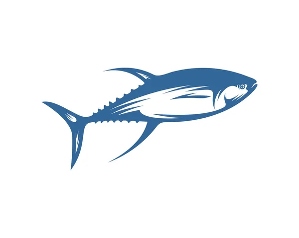 Plantilla Diseño Vectores Logotipo Atún Silhouette Tuna Fish Logo Ilustración — Vector de stock