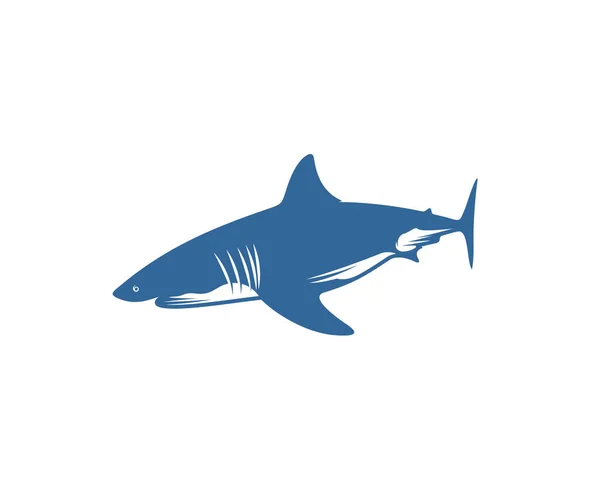 Plantilla Diseño Vectores Logotipo Tiburón Silhouette Shark Logo Ilustración — Vector de stock